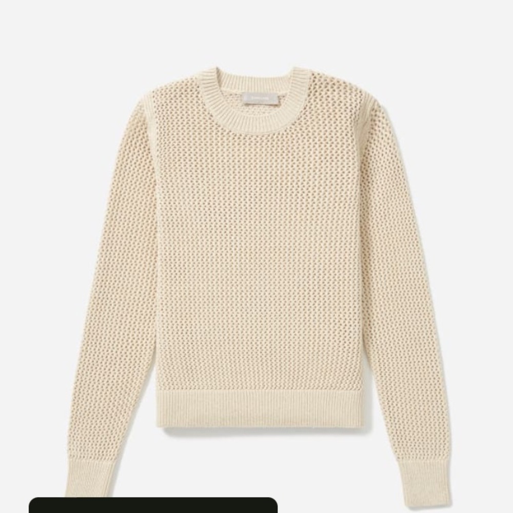 Everlane Mesh Soft Cotton Crew sweater